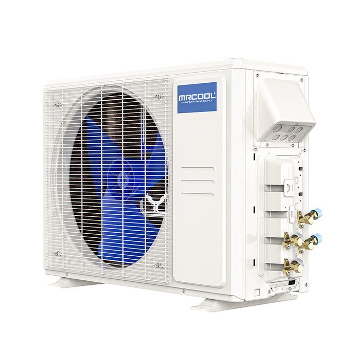 MRCOOL DIY Mini Split - 18,000 BTU 2 Zone Ductless Air Conditioner and Heat Pump with Line Sets, DIYM218HPW00C00