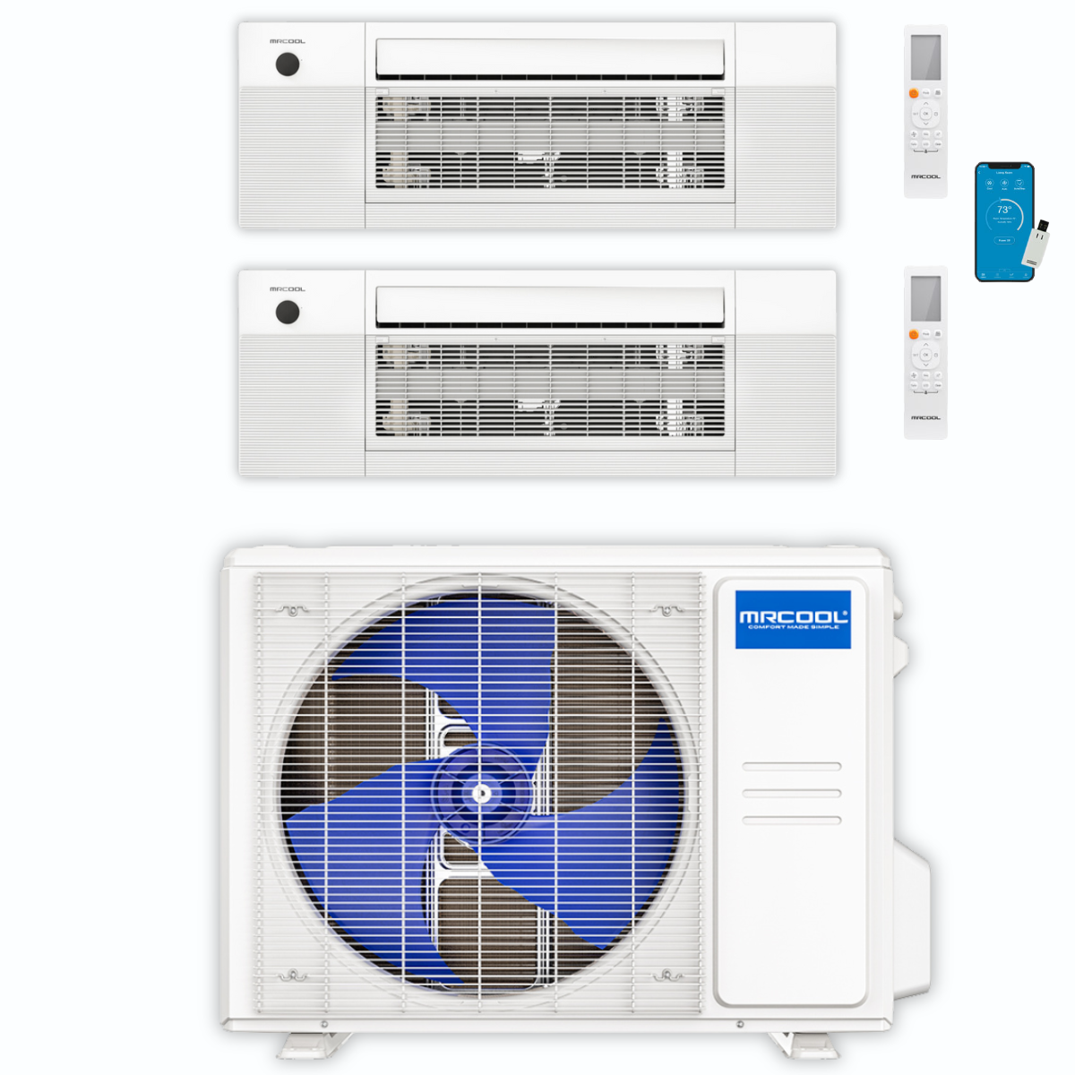 MRCOOL DIY Mini Split - 27,000 BTU 2 Zone Ceiling Cassette