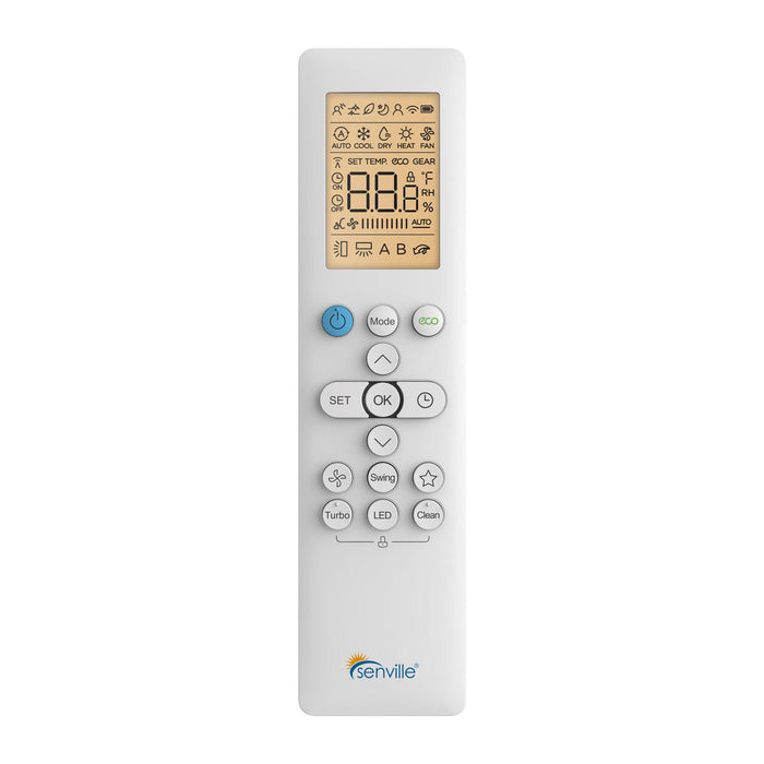 Senville LETO 24K BTU Mini Split Air Conditioner and Heat Pump Complete System 208-230V/60Hz, SENL/24CD